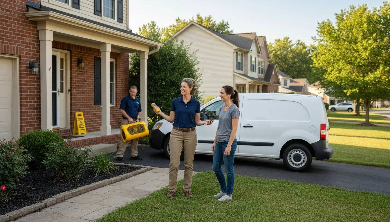 Residential water damage restoration in Lava Hot Springs, ID